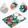 thumbnail image 4 of Polovillae Colorful Tropical Flowers Dish Drying Mat for Kitchen Counter Absorbent Heat Resistant Microfiber Dishes Drainer Mat 16x18 in Dish Pad Sink Mat Protective Pad Kitchen Decor, 4 of 6