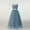 Blue, variant on Girls Pink Tulle Party Dress Flower Girl Pageant Dress Sleeveless Princess Dress for Kids Age 2-14,Size 12-13T