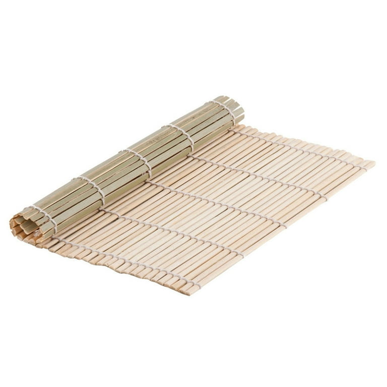 Square Natural Bamboo Sushi Mat - 10 1/2 x 10 1/2 - 1 count box