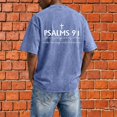 thumbnail image 5 of Christian Graphic Shirts for Men Vintage Acid Wash Oversized Tshirts Faith Cross Print Short Sleeve Casual Streetwear Summer Tops, 5 of 8