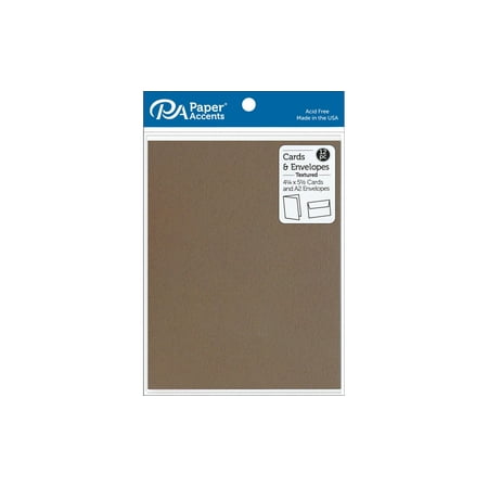 Card & Env 4.25x5.5 12pc Textured Clove (2 packs)