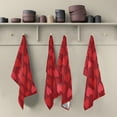 thumbnail image 5 of Valentine's Day Love Heart Kitchen Dish Towel 6 Pack, Soft Absorbent Dishcloths Reusable Hand Towel Washable Tea Towels for Home Kitchen Bar Table Decor, 28 x 18 Inch, 5 of 7