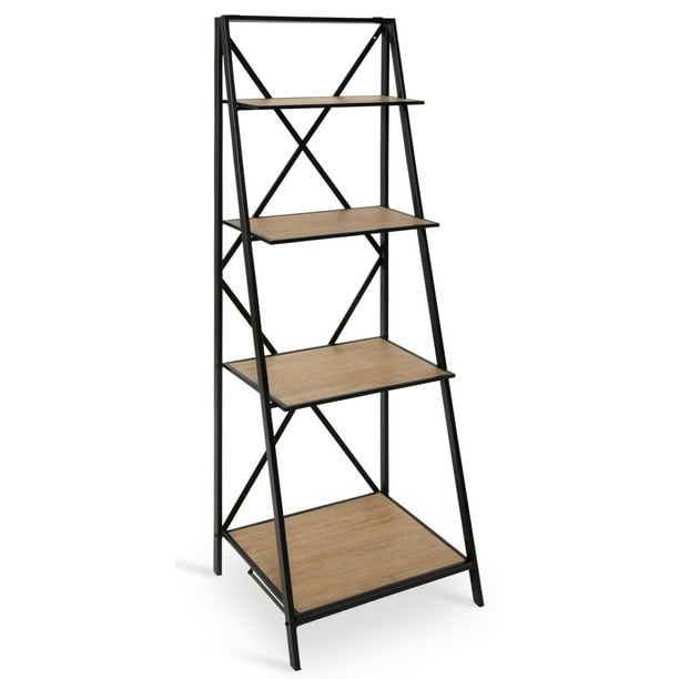 Ironton Ladder Bookcase 7 5, Farmhouse Style Ladder Bookcases