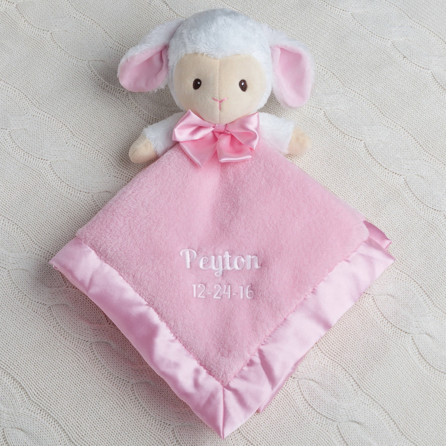 Personalized Baby Lamb Blankie