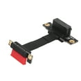 thumbnail image 2 of 2X PCIE X1 Câble Riser Double Angle Droit de 90 Degrés PCIE 3.0 X1 à X1 Câble d'Extension 8Gbps PCI Express 1X Carte Riser, 2 of 7