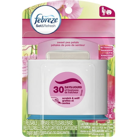 Febreze Set & Refresh Sweet Pea Petals Air Freshener Base Unit