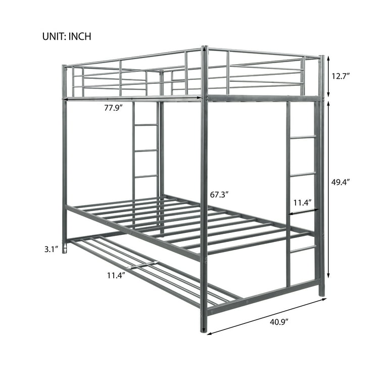 Jumper Twin Over Bunk Bed, Lulu Twin Bunk Bed Slats