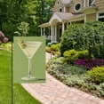 thumbnail image 2 of Yayeee Garden Flag 12" x 18" Double Sided Outdoor Yard Lawn Holiday Decorations, Martini with Olive, 2 of 6