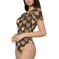 thumbnail image 2 of Naloa Heart Women's Short-Sleeved Onesie, One-Piece Swimsuit for Parties, dates, clubs - X-Large, 2 of 9
