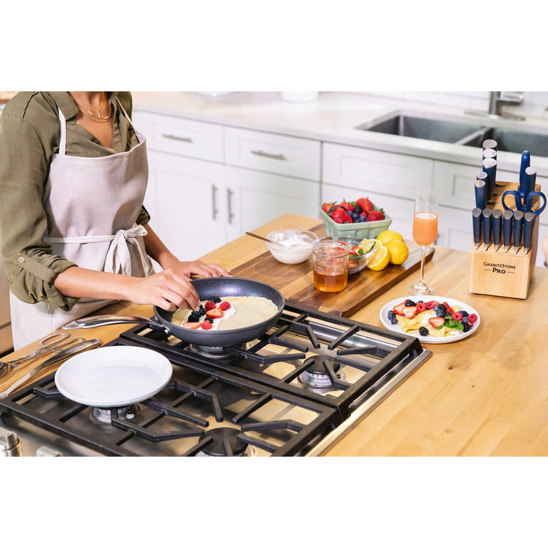 MASTER Chef Granite Coated Cookware Set, Non-Stick, Dishwasher & Oven Safe,  11-pc