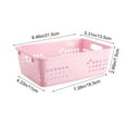 thumbnail image 6 of Yooshoverk European Blue Desktop Storage Basket, Plastic Organizer for Remote Controls, 6 of 6