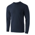 thumbnail image 2 of Men's Premium Crewneck Long Sleeve T-Shirts Classic Fit Mid-Weight Everyday Cotton Shirt, 2 of 6