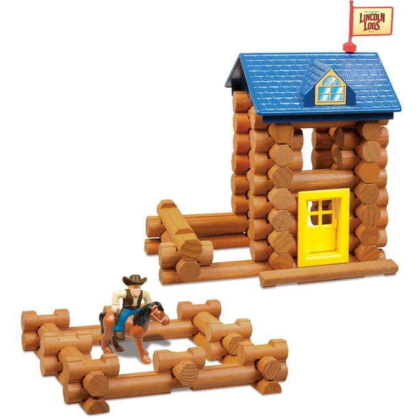 Lincoln Logs Horseshoe Hill Station, 83 Pieces, Great for age