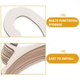 thumbnail image 3 of SEWCHICS 20pcs Multifunctional Hangers Beige Wood For Baby Clothing Perfect For Kids Closet, 3 of 8