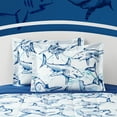 thumbnail image 2 of Your Zone 7 Piece Blue Shark Attack Reversible Polyester Bedding Set for Kids, Full, 2 of 8