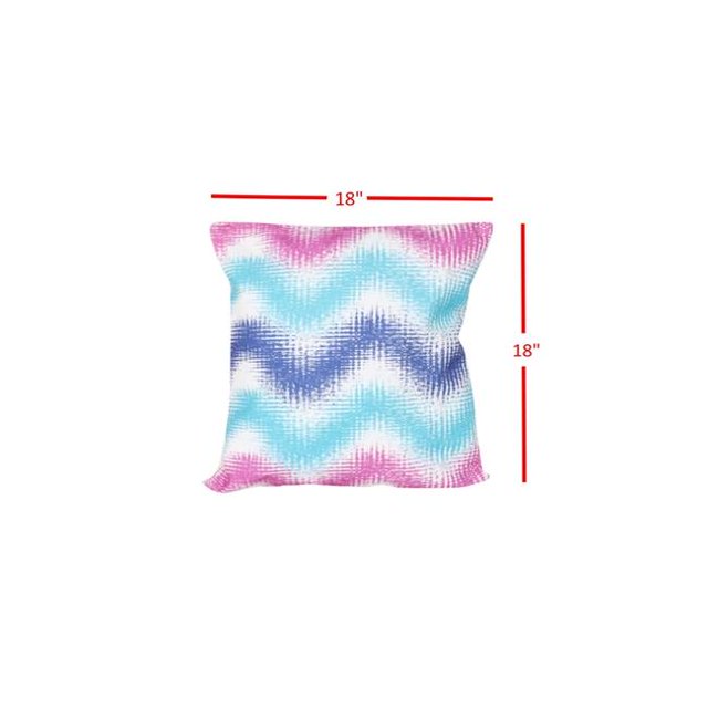 DiscountWorld HD-4901-TP Chevron Blue Decorative Pillow for Home Decor - Set of 2