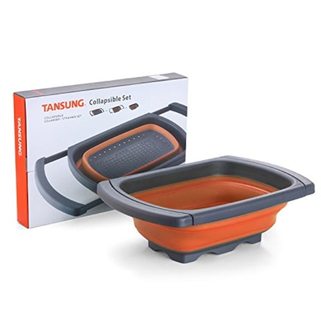 Collapsible Over Sink Colander with Handles, FoodGrade ...