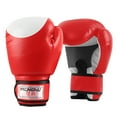 thumbnail image 1 of Graflsoa Gants de Boxe Rouges Premium 12oz, Cuir PU de Haute Qualité avec Rembourrage Épais pour Protection et Confort Ultimes, Design Respirant pour Paumes Sèches, Support de Poignet Ajustable pour Ajustement Sécurisé, 1 of 6