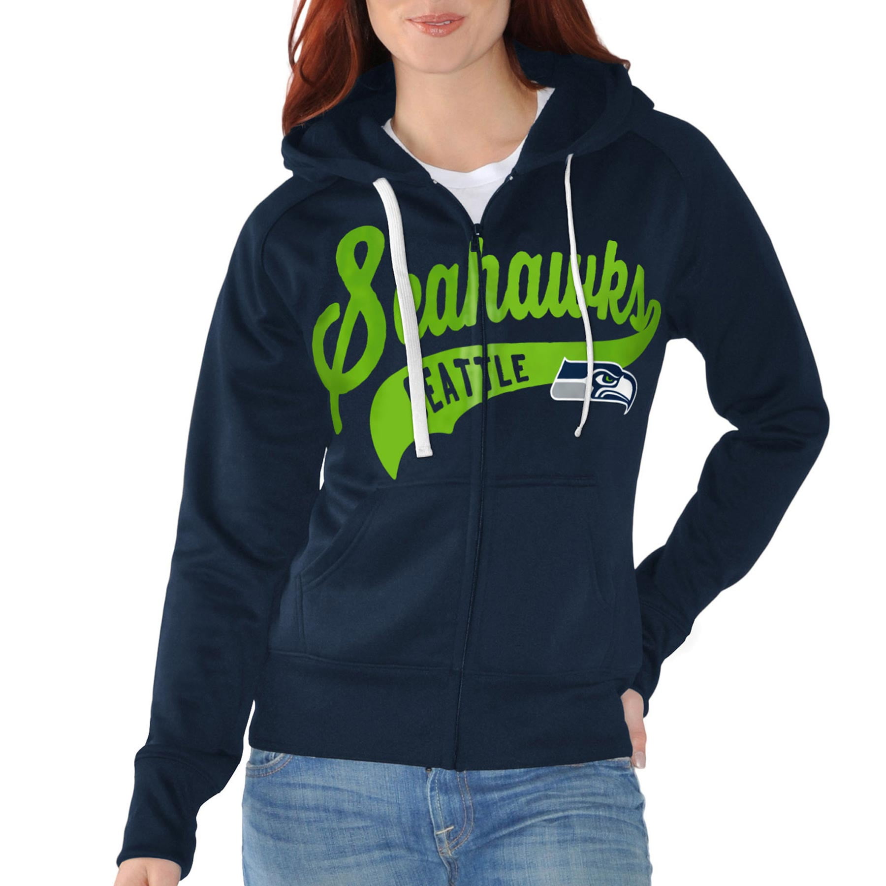 Seattle Seahawks Women's Game Day Full Zip Hoodie GIII