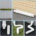 thumbnail image 5 of 3 Pack Flexible Gutter Downspout Extensions Extendable from 21" to 67", Downspout Extender Comes with Adapters, Thickened Down spout Drain Extension for Rainwater Drainage, 5 of 6