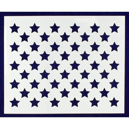 50 Star Field Stencil 14 Mil -10.5" x 13"- Painting /Crafts/ Templates