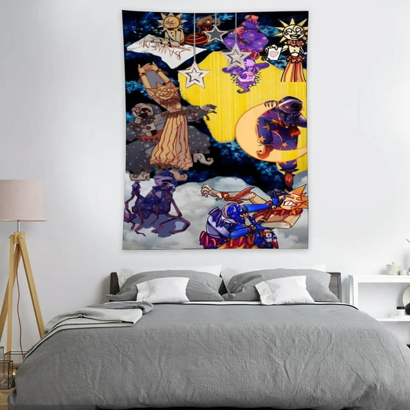 Sundrop FNAF Tapestry - Poster Decoration Wall Art Background Large Bedroom Hanging Birthday Party Decoration 30x40in