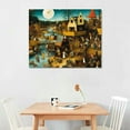 thumbnail image 2 of JEUXUS Pieter Bruegel The Elder Poster - Netherlandish Proverbs Canvas print - Vintage Oil Painting Reproduction Picture for Bedroom Living Room Wall Art Decor, 2 of 4