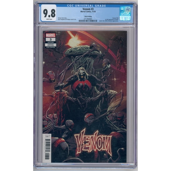 Venom #3 - CGC 9.8 Comic Book