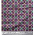thumbnail image 1 of Soimoi Rayon Fabric Floral Mandala Print Fabric by The Yard 56 Inch Wide, 1 of 3