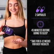 Jacked Factory Lean PM Night Time Fat Burner, Sleep Aid, Appetite Suppressant Weight Loss Supplement - 42 Count