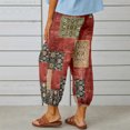 thumbnail image 3 of Pantalons Fins pour Femmes, Mode Imprimée, Taille Mi-Haute, Jambes Larges, Type 2 S, 3 of 7
