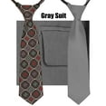 thumbnail image 3 of Gioberti Boy's Formal 6-Piece Suit, Jacket, Vest, and Dress Pants Suit Set, 3 of 4