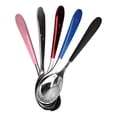 thumbnail image 3 of Cuchara de café de 5 uds. Que no se dobla, resistente a la corrosión y al óxido, fácil de limpiar, juego de cucharas de cena de aspecto elegante para restaurante, 3 of 8