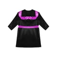 thumbnail image 4 of Raenseen Garçons Enfants Robe de Boxe à Manches Longues Uniforme Kick Boxe Art Martial Muay Thaï Entraînement à Capuche Noir&Rose Vif 16, 4 of 5