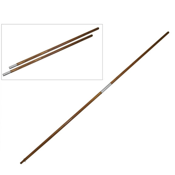 8ft Indoor Oak Flagpole - Silver Joints