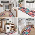 thumbnail image 5 of Pioneer Flower Floral Print Pattern Kitchen Rugs Sets Of 3,Kitchen Runner Rugs Non Skid Washable,Decorative Kitchen Floor Mats for Kitchen,Sink,Laundry,17X30 Inch + 17X47 Inch + 17X59 Inch, 5 of 6