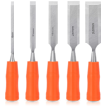 thumbnail image 1 of 5 Piece Wood Chisel Sets Woodworking Tools Set, Wood Chisels for Woodworking with Steel Hammer End, Wood Tools Chisel, 1 of 7