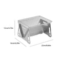 thumbnail image 2 of Estufa de leña Toystoory ligera plateada para camping, 2 of 6