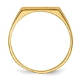 thumbnail image 2 of 14K Yellow Gold Ring Band Signet 5.5x12.0mm Open Back, Size 5, 2 of 5