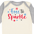 thumbnail image 4 of Inktastic 4th of July Free to Sparkle in Red White and Blue Boys or Girls Long Sleeve Baby Bodysuit, 4 of 5