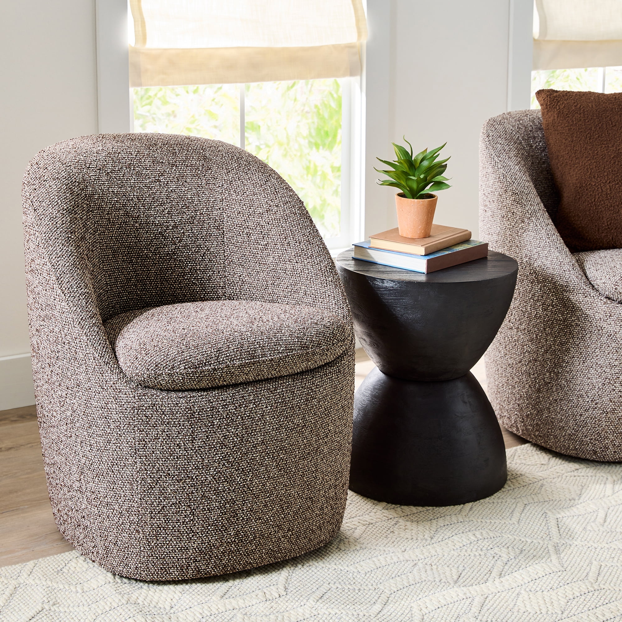 Better Homes & Gardens Mira Everywhere Dining Chairs, Truffle Brown