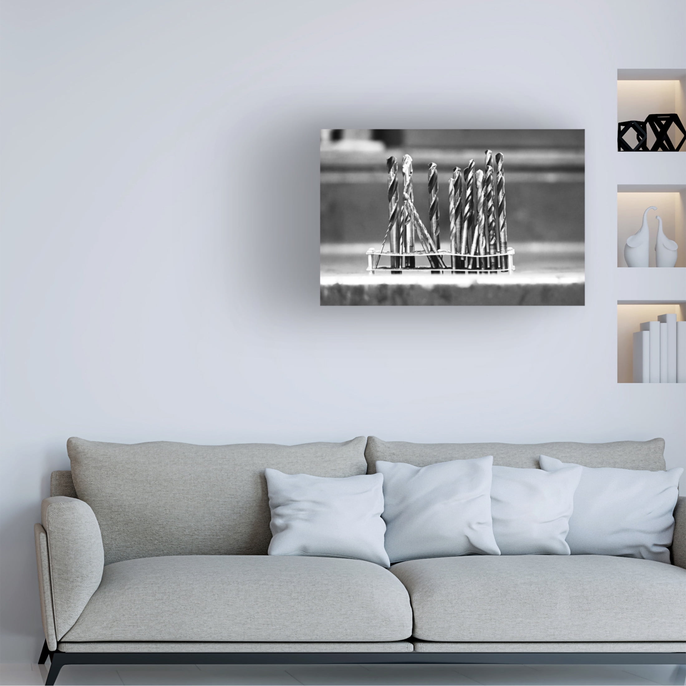 Canvas Wall Art - Clive Branson 'A Set Of Drills' Wall Art for Living Room, Bedroom, or Office Décor by Trademark Fine Art - 32 x 22 Inches