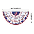 thumbnail image 3 of Bandera de abanico del Día de la Independencia Bandera de abanico Bandera de Estados Unidos Media estrella Spangled Decoración del Día del Trabajo de Estados Unidos, 3 of 7
