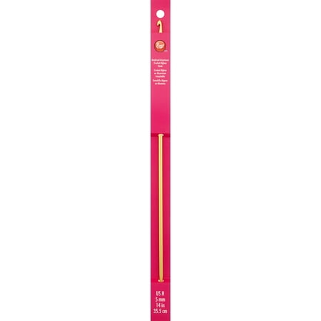 - Aluminum Afghan Crochet Hook 14