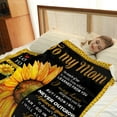 thumbnail image 4 of Mom Blanket Sunflower Gifts for Christmas Birthday Mothers Day Flower Floral Presents for Mother from Daughter Son Valentines Day Anniversary Thanksgiving Decor Soft Thtrow 50"x60", 4 of 6