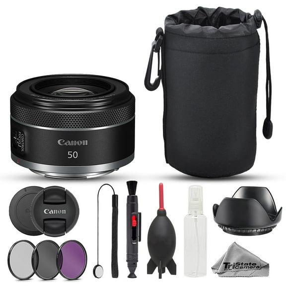 Canon RF 50mm f/1.8 STM Lens - 10pc Advanced Bundle (International Version)