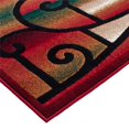 thumbnail image 6 of Handcraft Rugs-Modern Contemporary Living Room Rugs-Abstract Carpet with Geometric Swirls Pattern-Red/Black/Sage/Beige/Multi 2x7 feet Runner, 6 of 7