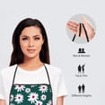thumbnail image 6 of Xecao Daisies Flowers Print Funny BBQ Chef Aprons for Men Women,Adjustable Kitchen Cooking Aprons with Pocket Waterproof Oil Proof No Pilling Fading, 6 of 7