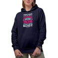 thumbnail image 2 of I Didn't Know I'd Be the World's Most Awesome Mom, Mother's Day, Navy Blue Hooded Sweatshirt or Hoodie, XL, 2 of 5