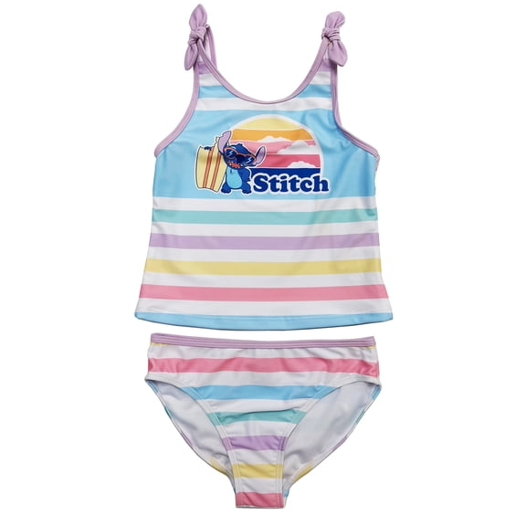 Dreamwave Apparel Girls Stitch Character Swimsuit , 2-piece